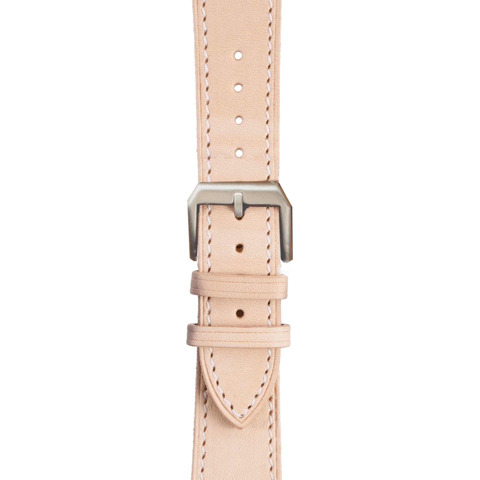 38mm / 40mm / 41mm Veg Tan Veg Tan Natural Leather Watch Bands For Apple Watch | Monetial 