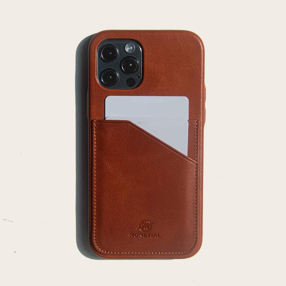 Bourbon Premium Leather iPhone Case with Card Holder for iPhone 12 Series | Monetial
