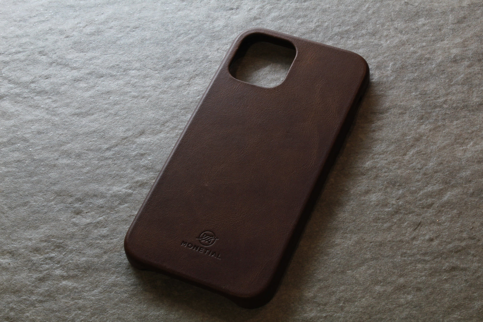 Dark Brown Classic Leather iPhone Case for iPhone 12 Series | Monetial