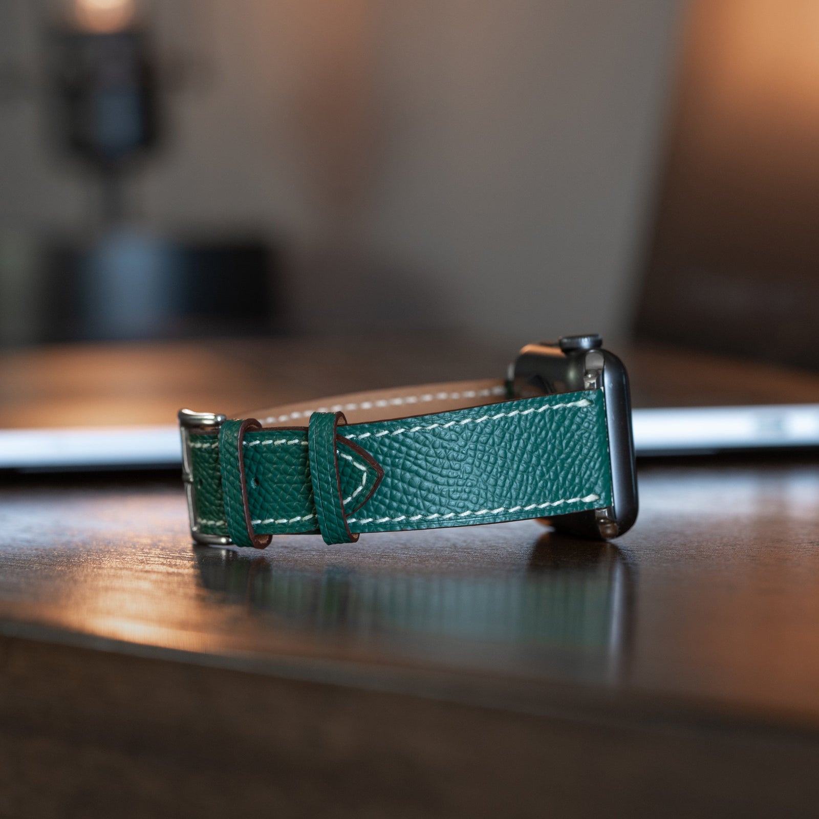 Epsom Monetial Classic Leather Watch Bands  For Apple Watch | Epsom Leather