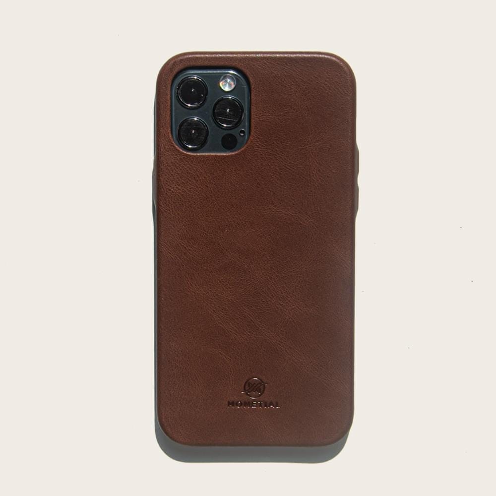 iPhone 12 Pro / Dark Brown Dark Brown Classic Leather iPhone Case for iPhone 12 Series | Monetial