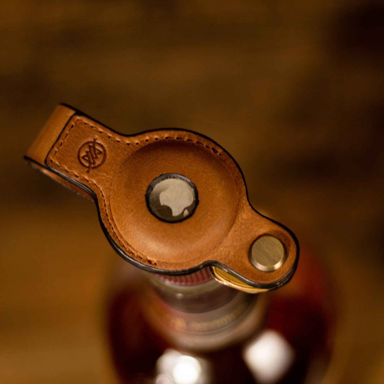 Saddle Brown Key Organizer and Case for Airtag Leather Keychain for AirTag | Key Organizer and Case for Airtag