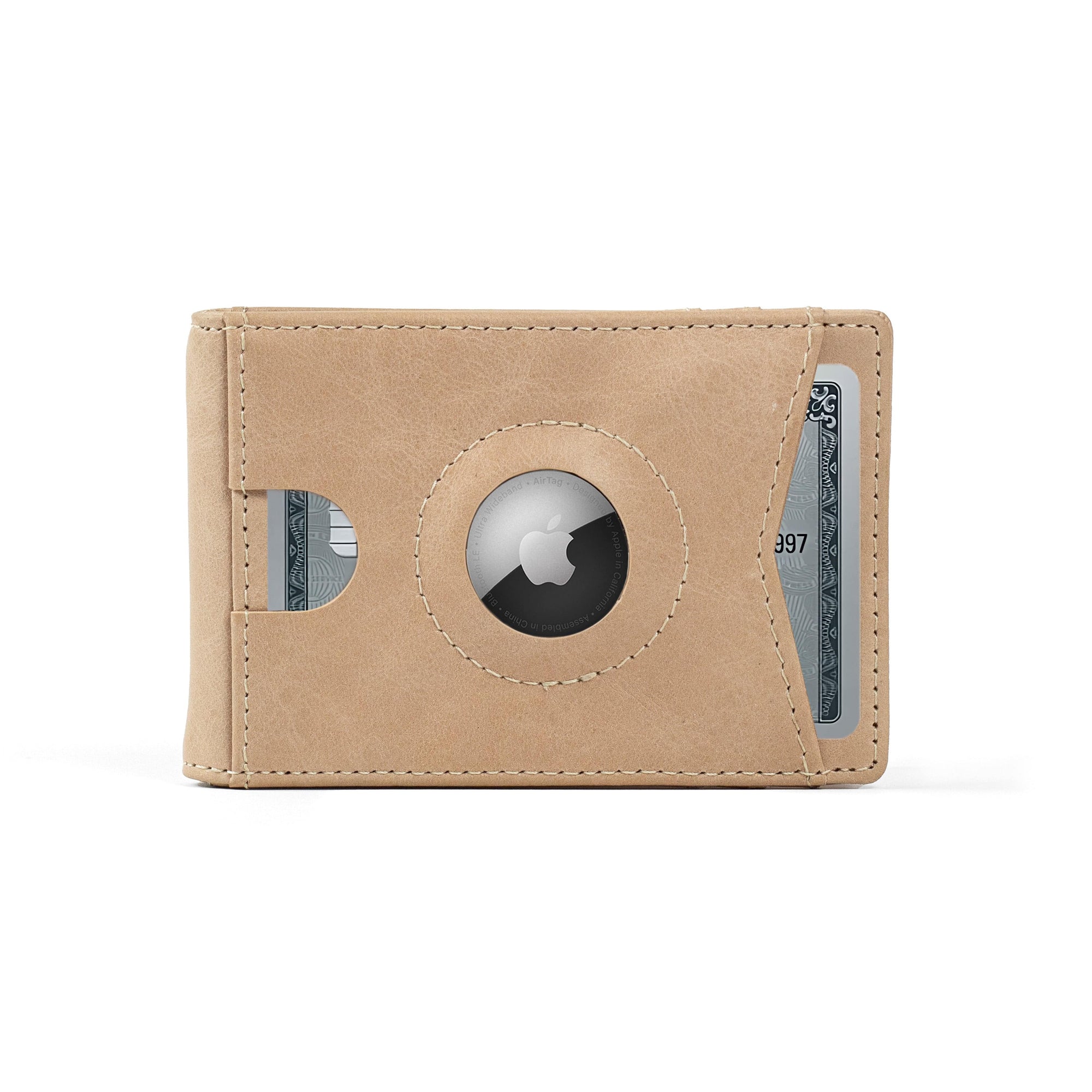 Sand Dune The Bifold Monetial | AirTag Premium Leather Wallet | RFID Blocking | Slim Leather Wallet