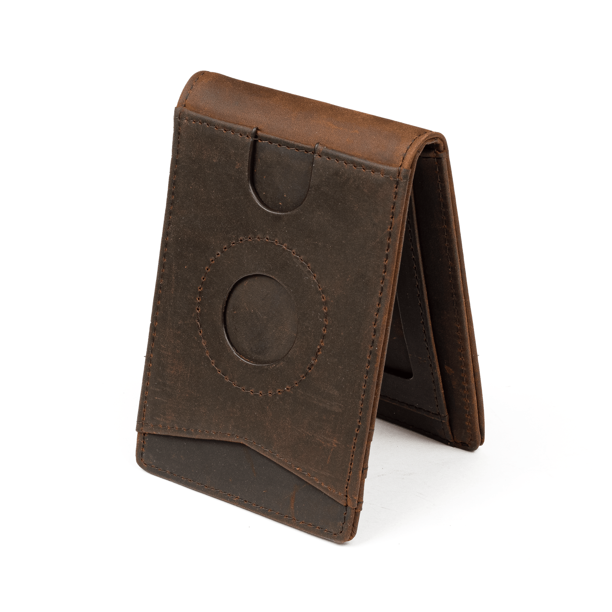 The Bifold Monetial | AirTag Premium Leather Wallet | RFID Blocking | Slim Leather Wallet