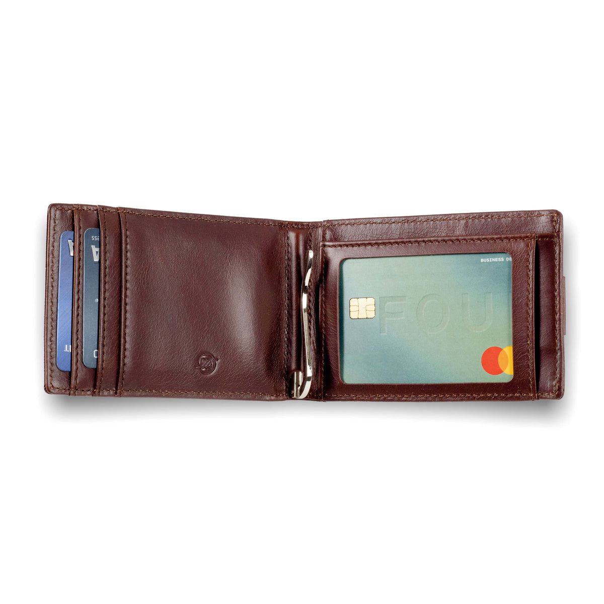 The Nomad V3. Minimalist One Piece Leather Wallet. Slim Wallet 
