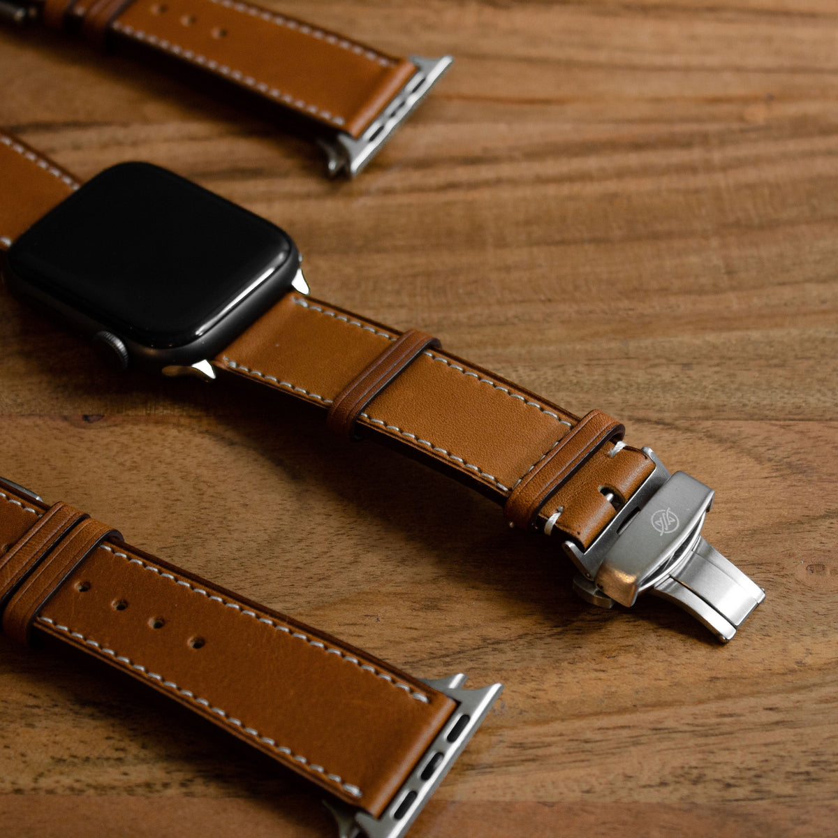 Berluti Men's Scritto Leather Apple Watch Strap, 44mm, Aveiro, Men's, Watches Watch Straps
