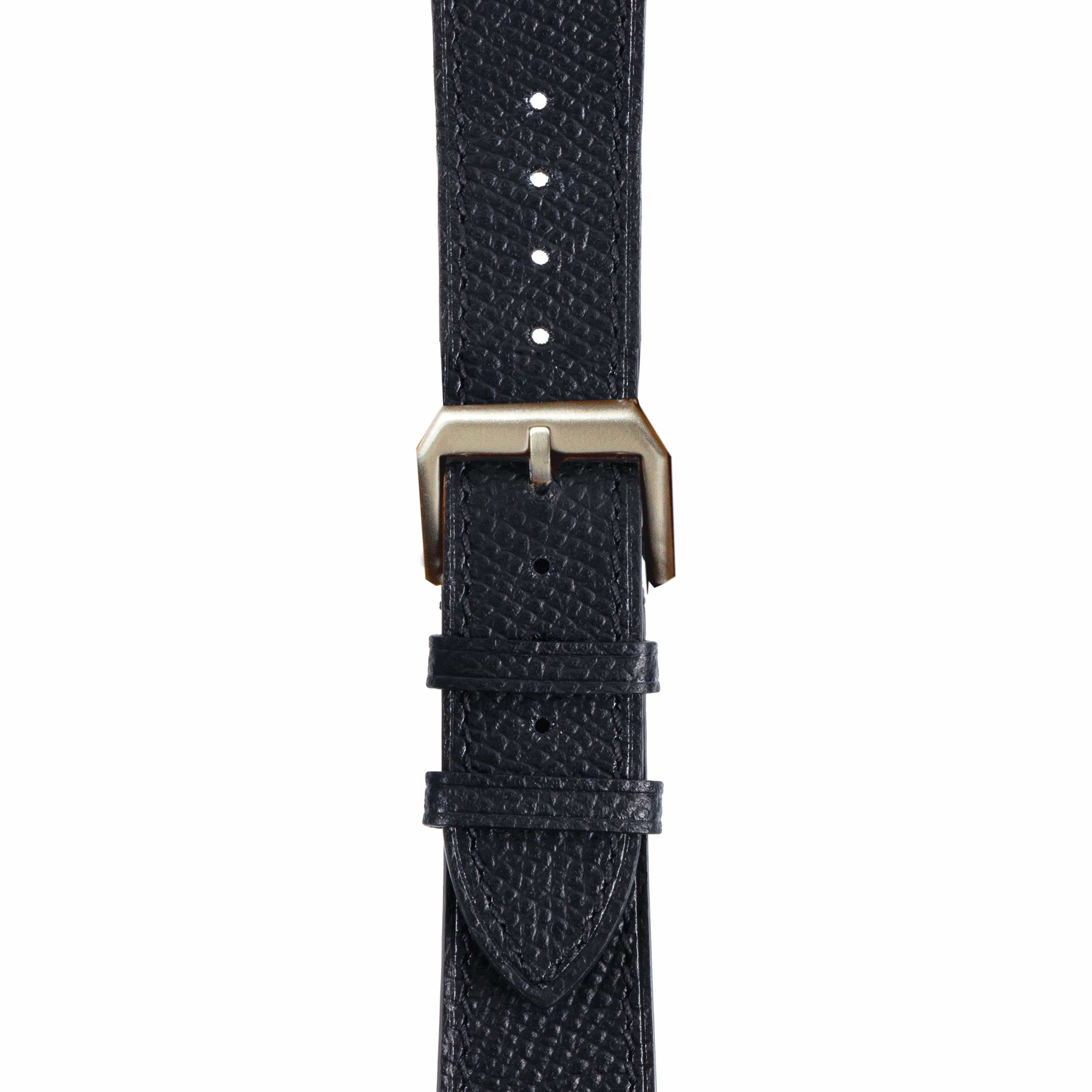 Black / 38mm / 40mm / 41mm Epsom Classic Leather Apple Watch Band | Epsom Leather 