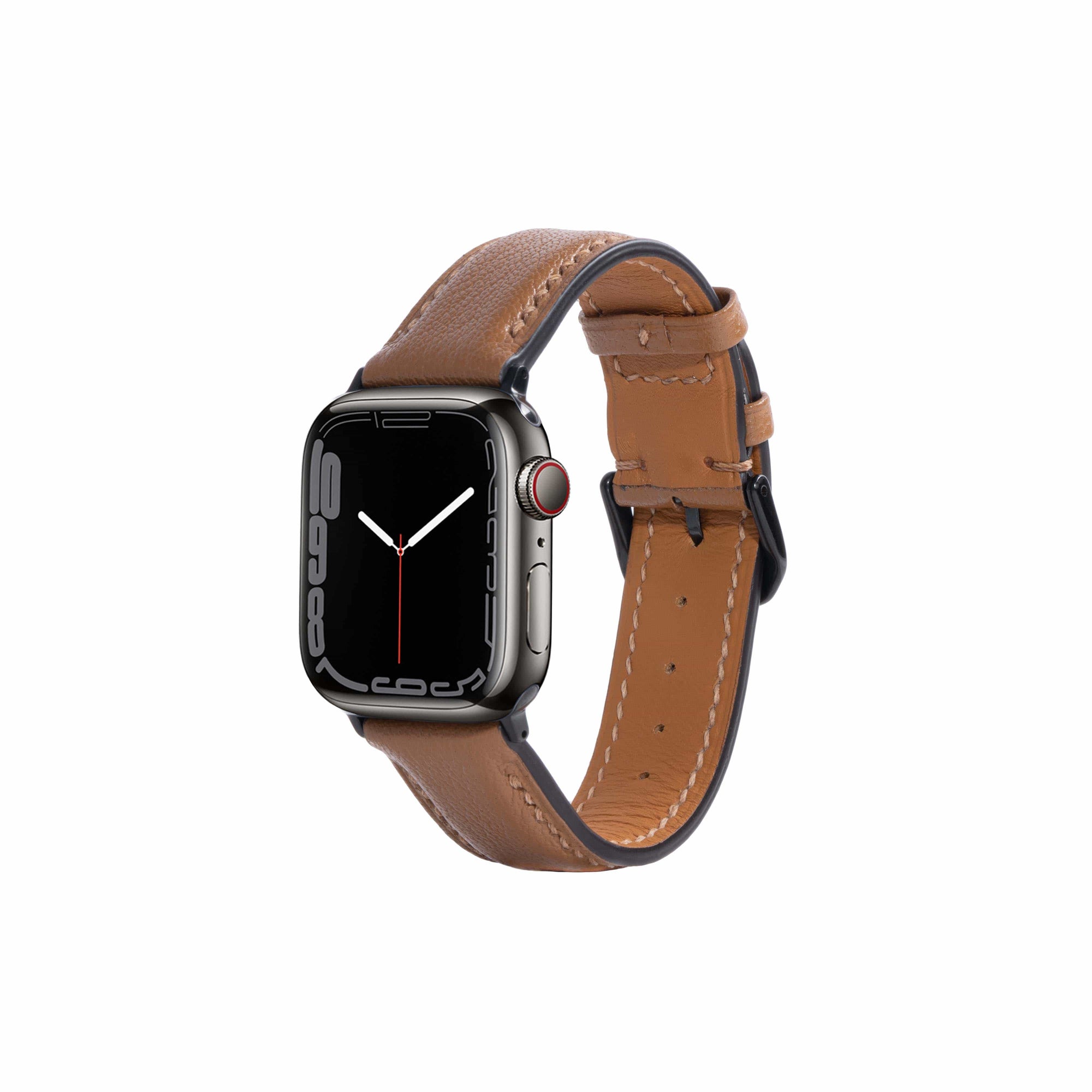 Caramel / 38mm / 40mm / 41mm Sully Signature Leather Watch Bands For Apple Watch | Sully | Monetial