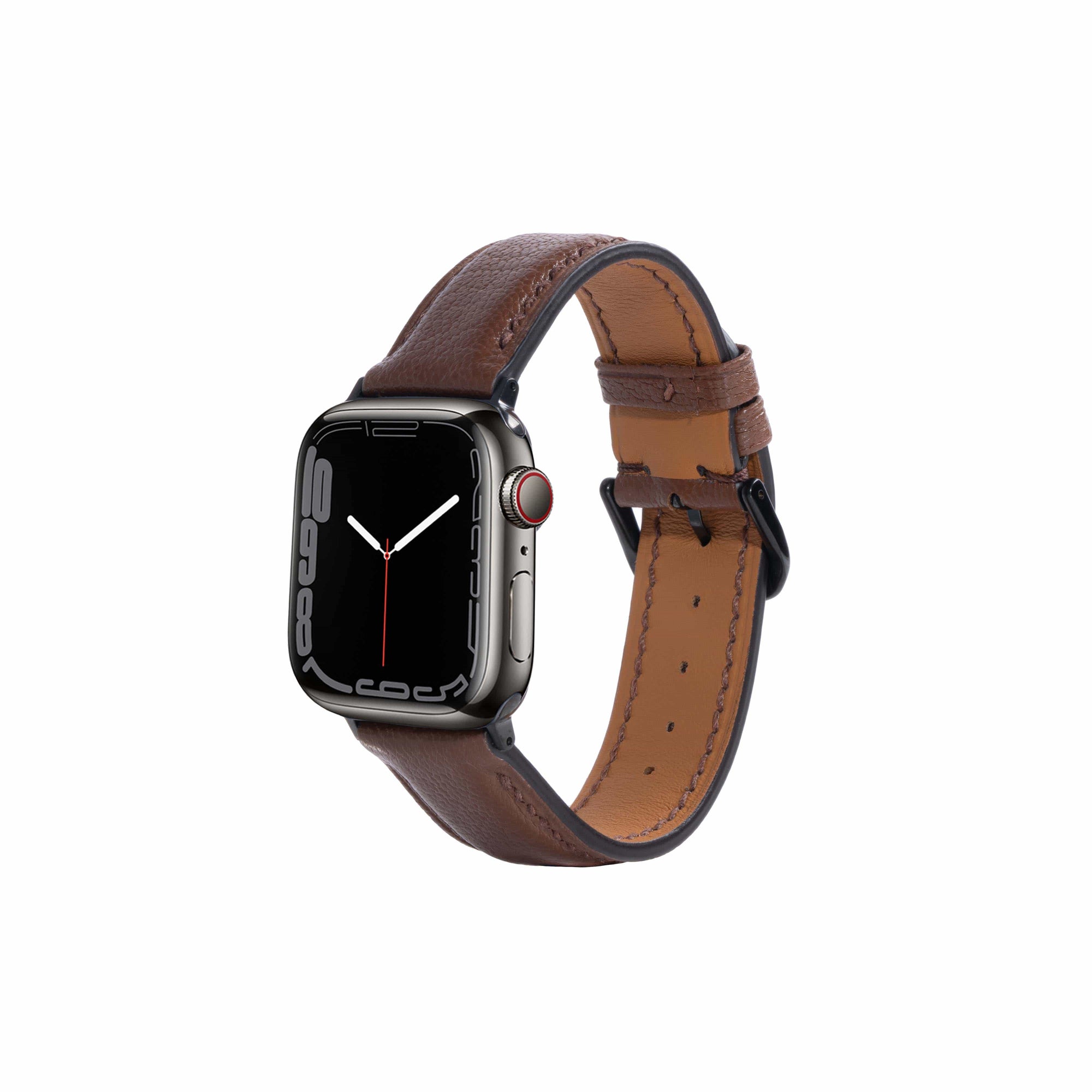 Coffee / 38mm / 40mm / 41mm Sully Signature Leather Watch Bands For Apple Watch | Sully | Monetial