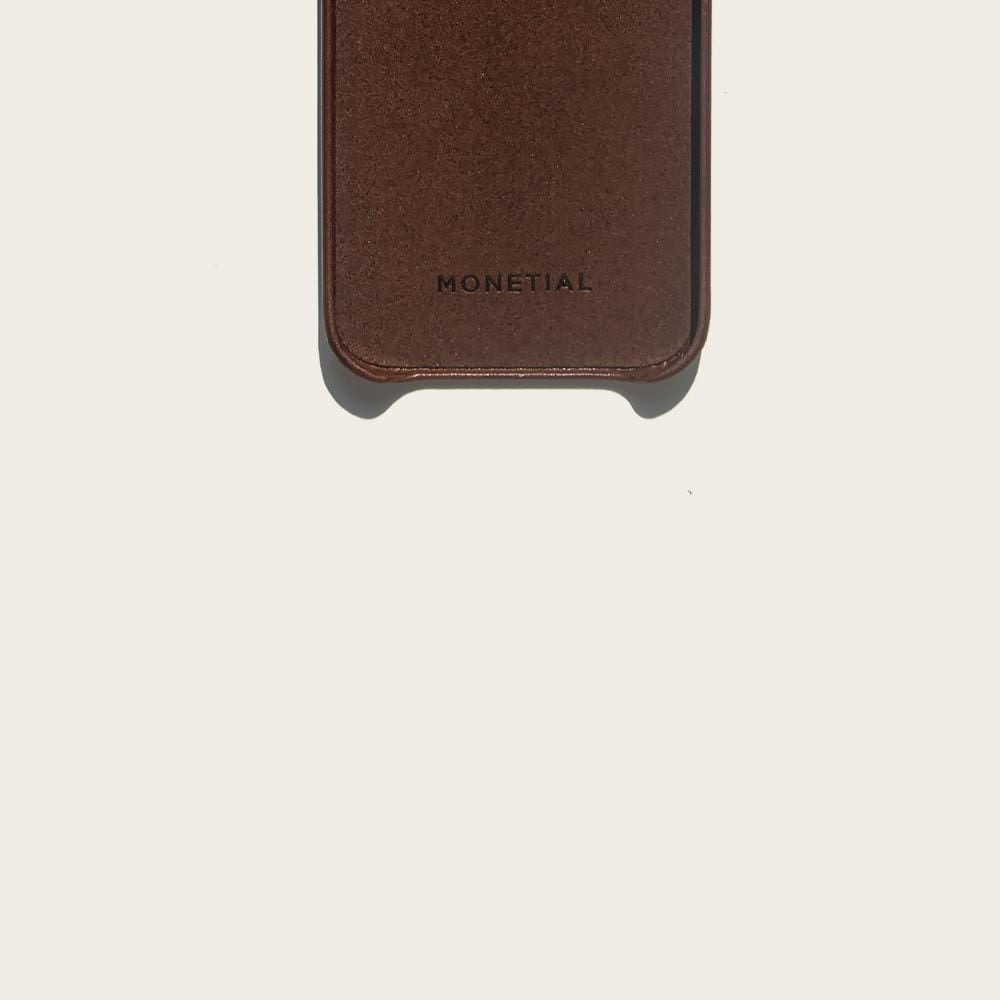 Dark Brown Classic Leather iPhone Case for iPhone 12 Series | Monetial 