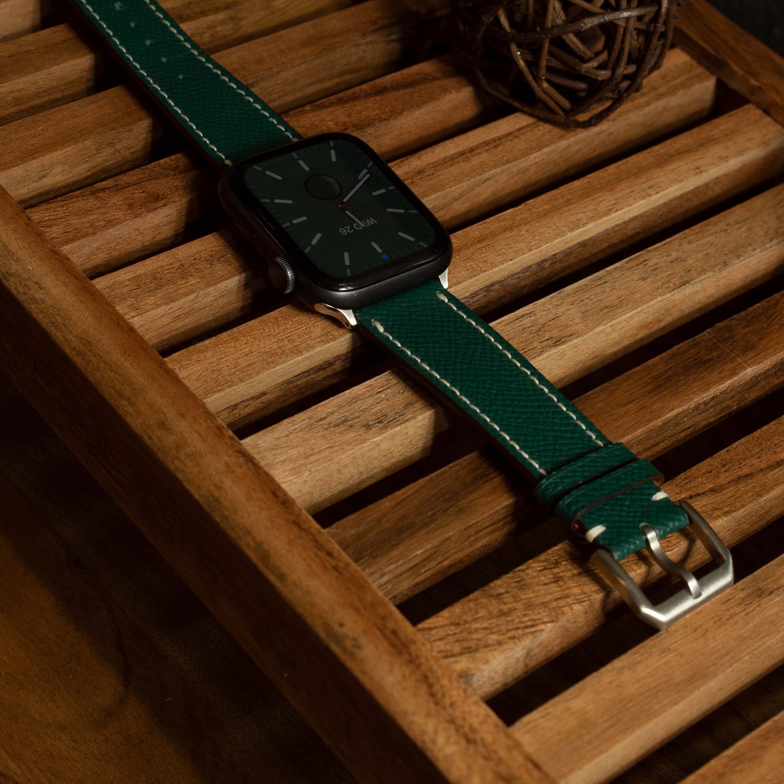 Epsom Monetial Classic Leather Watch Bands  For Apple Watch | Epsom Leather 