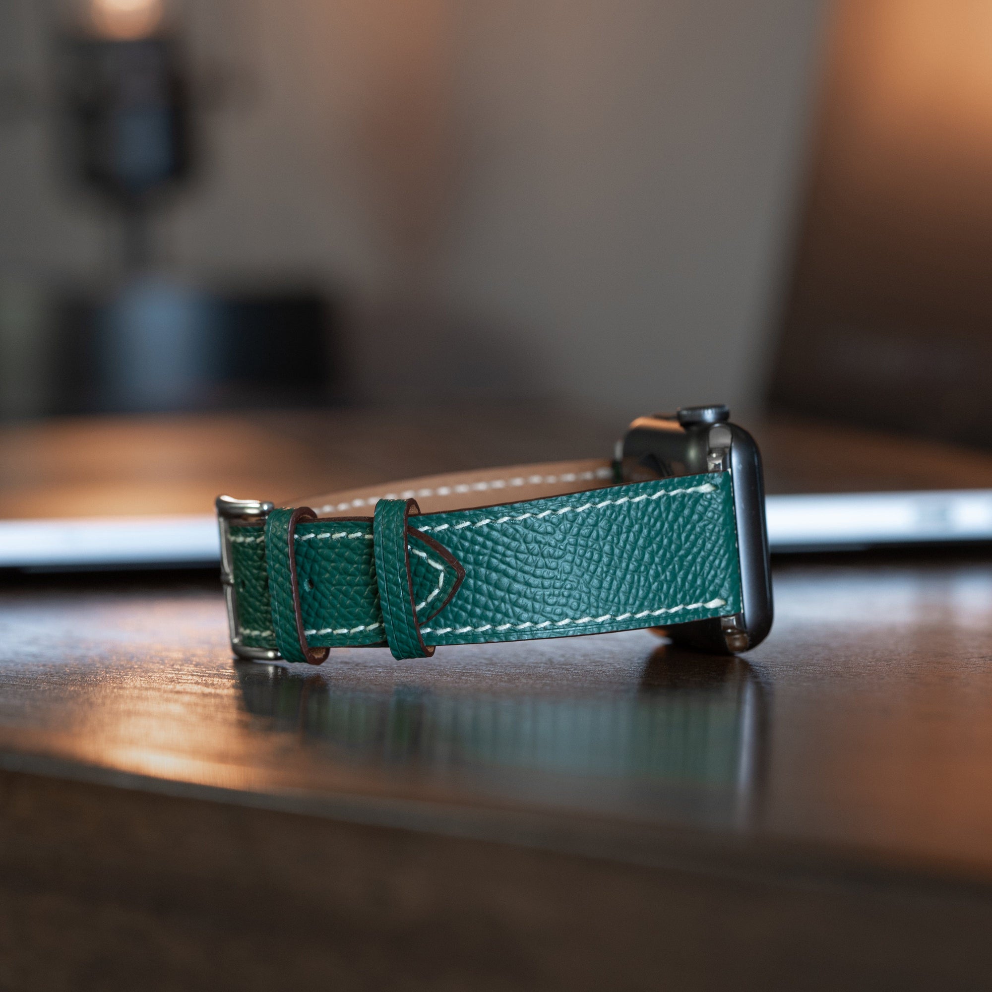 Epsom Monetial Classic Leather Watch Bands  For Apple Watch | Epsom Leather 