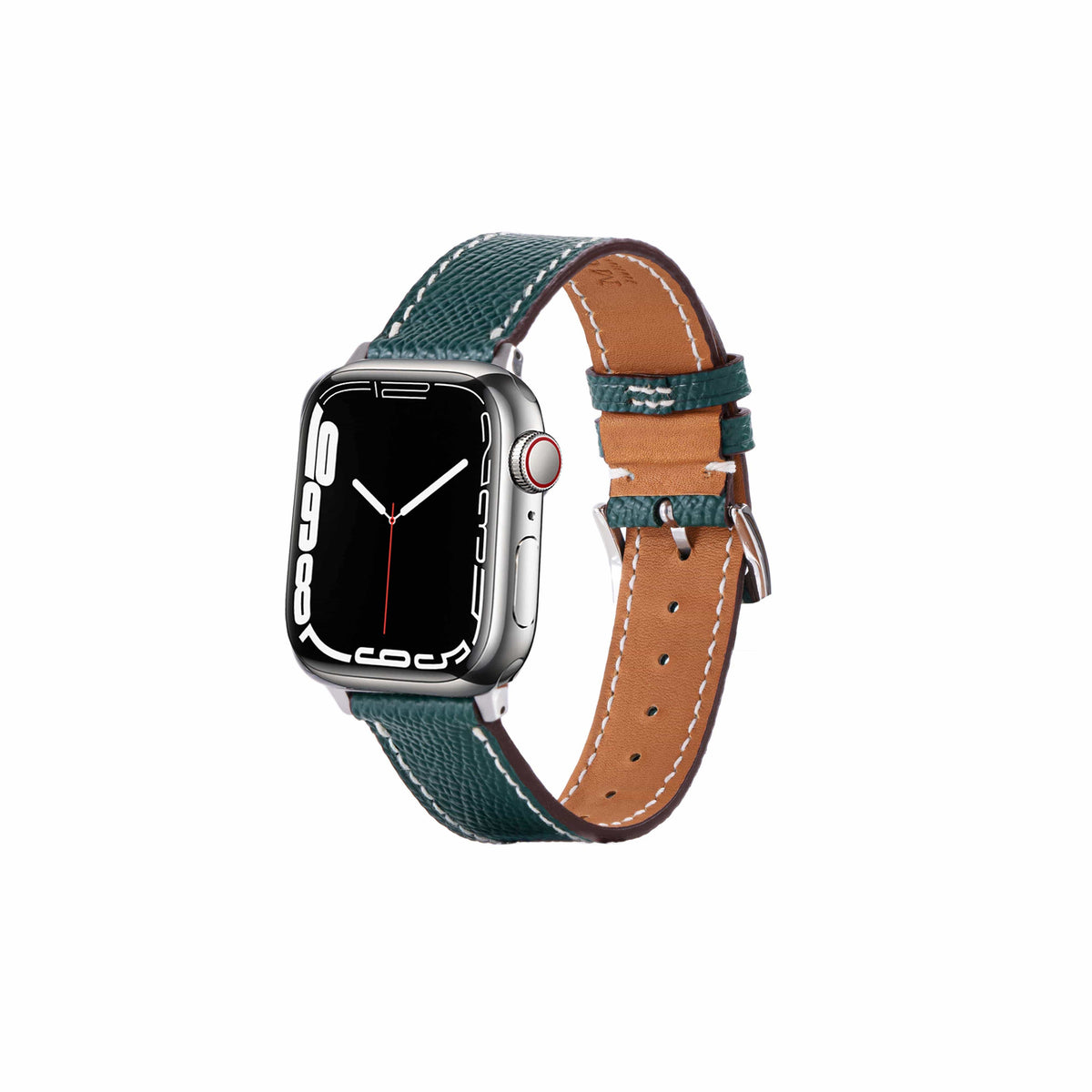 Forest Green / 38mm / 40mm / 41mm Epsom Classic Leather Apple Watch Band | Epsom Leather 