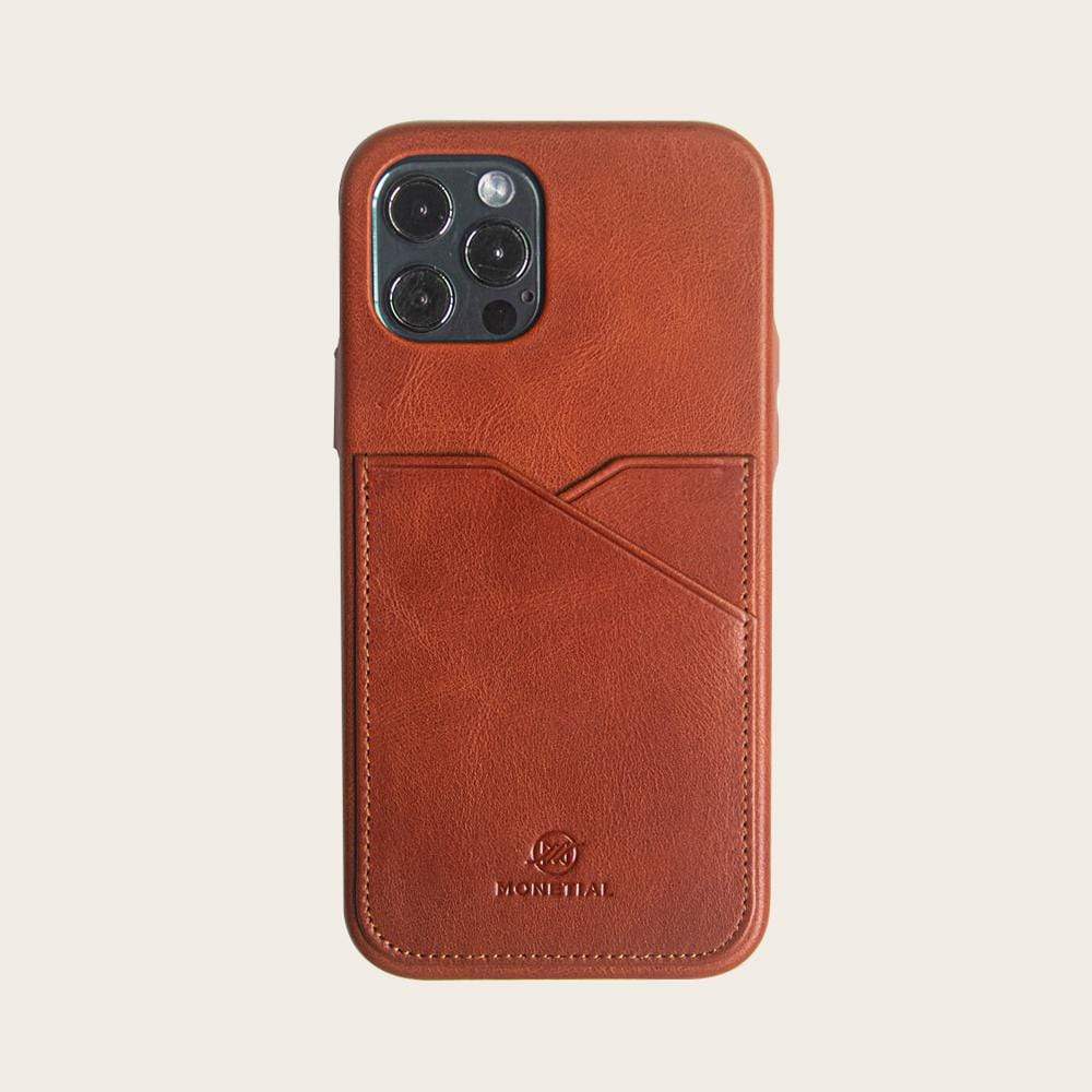 Bourbon Premium Leather iPhone Case with Card Holder for iPhone 12 Series | Monetial 