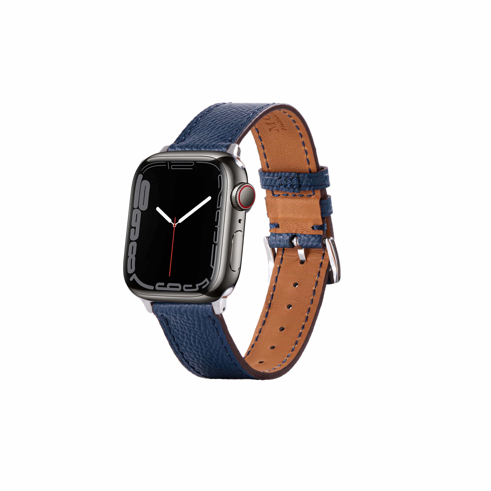 Navy Blue / 38mm / 40mm / 41mm Epsom Classic Leather Apple Watch Band | Epsom Leather 