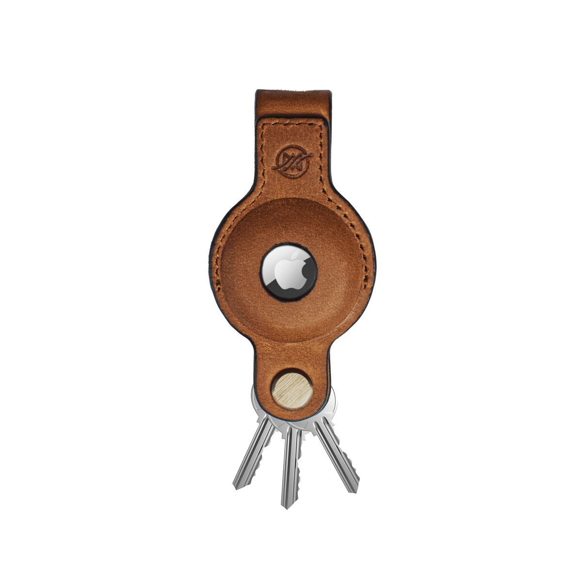 Saddle Brown Key Organizer and Case for Airtag Leather Keychain for AirTag | Key Organizer and Case for Airtag 