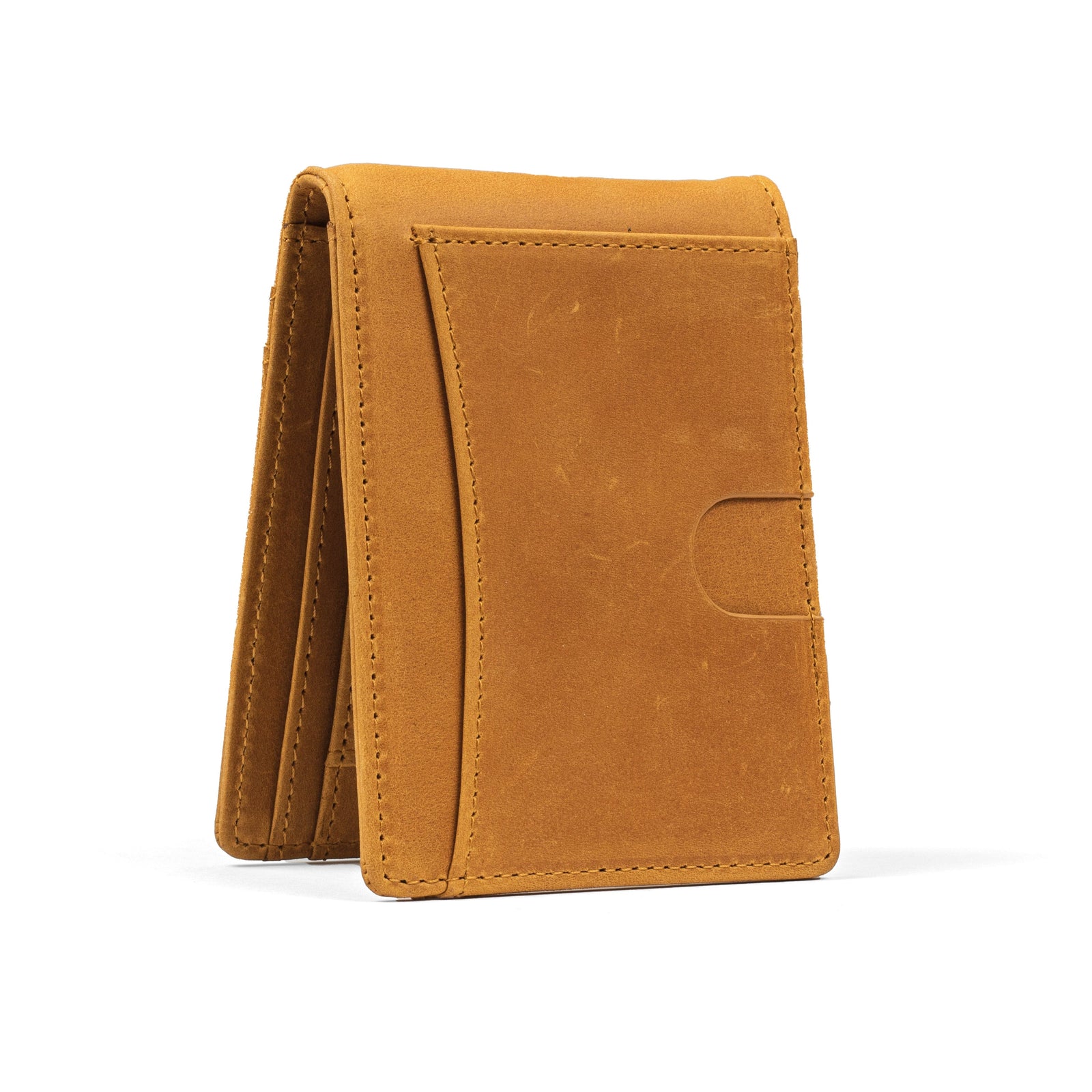 The Bifold Leather AirTag Wallet | Money Clip Wallet | RFID Blocking | Monetial