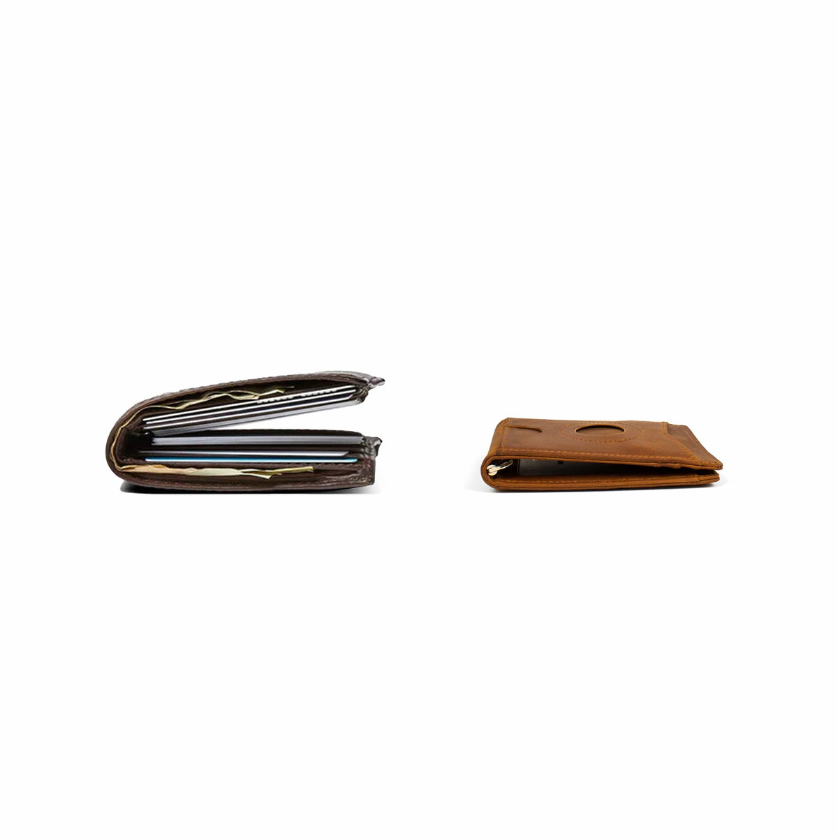 Monetial Leather AirTag Wallet