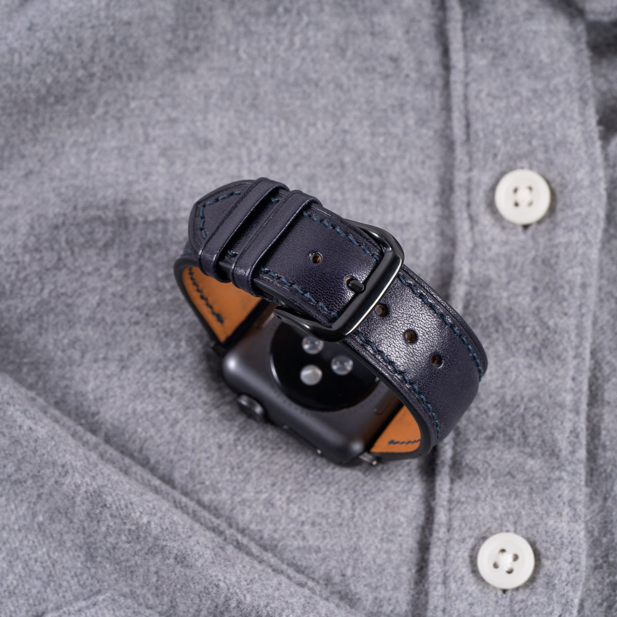 Vachetta Signature Leather Watch Bands For Apple Watch | Vachetta | Monetial