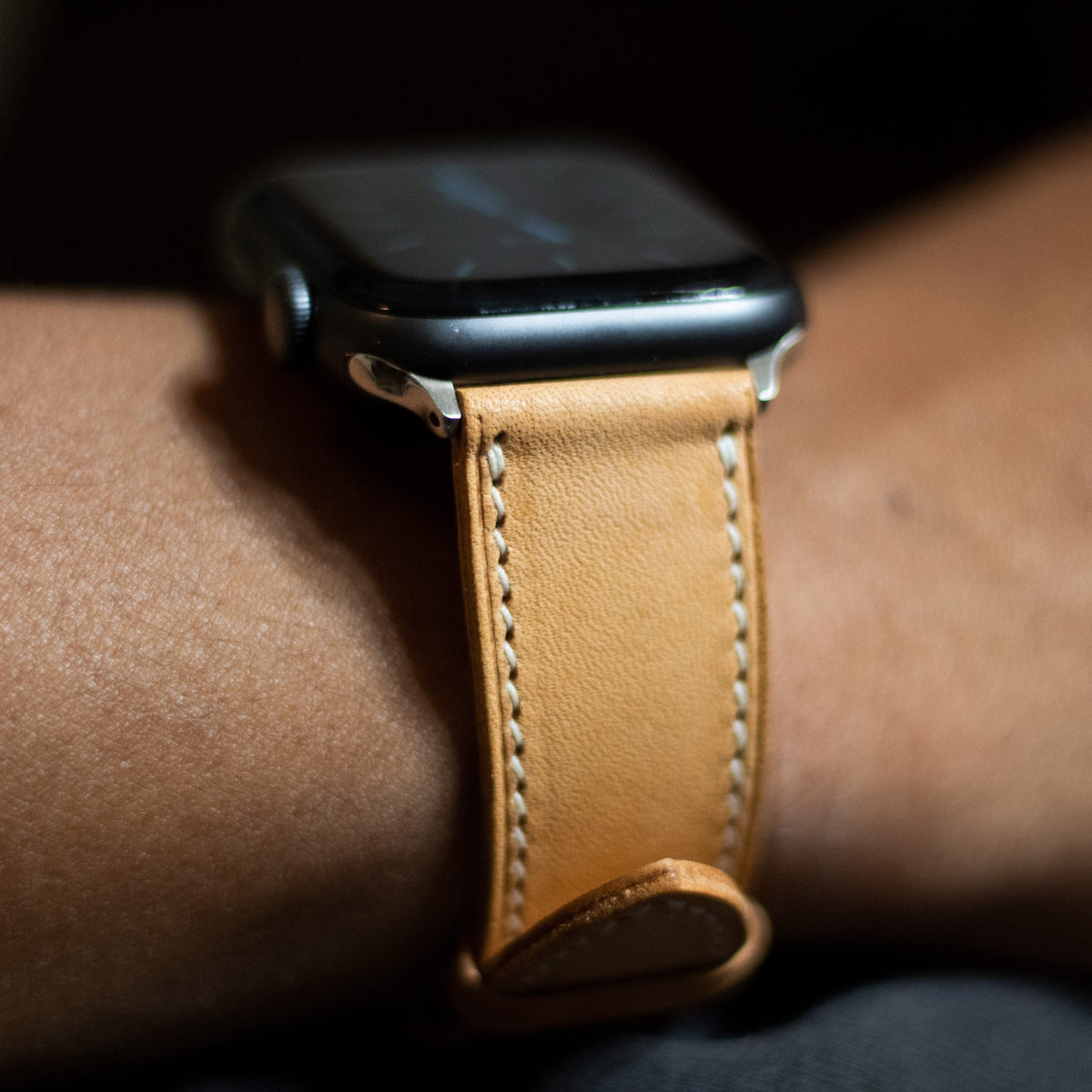 Monetial Vachetta Leather Apple Watch Band