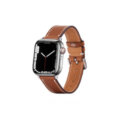 Apple Watch strap 42/44/45 mm, Calf leather, Gold – VELANTE Officiale®