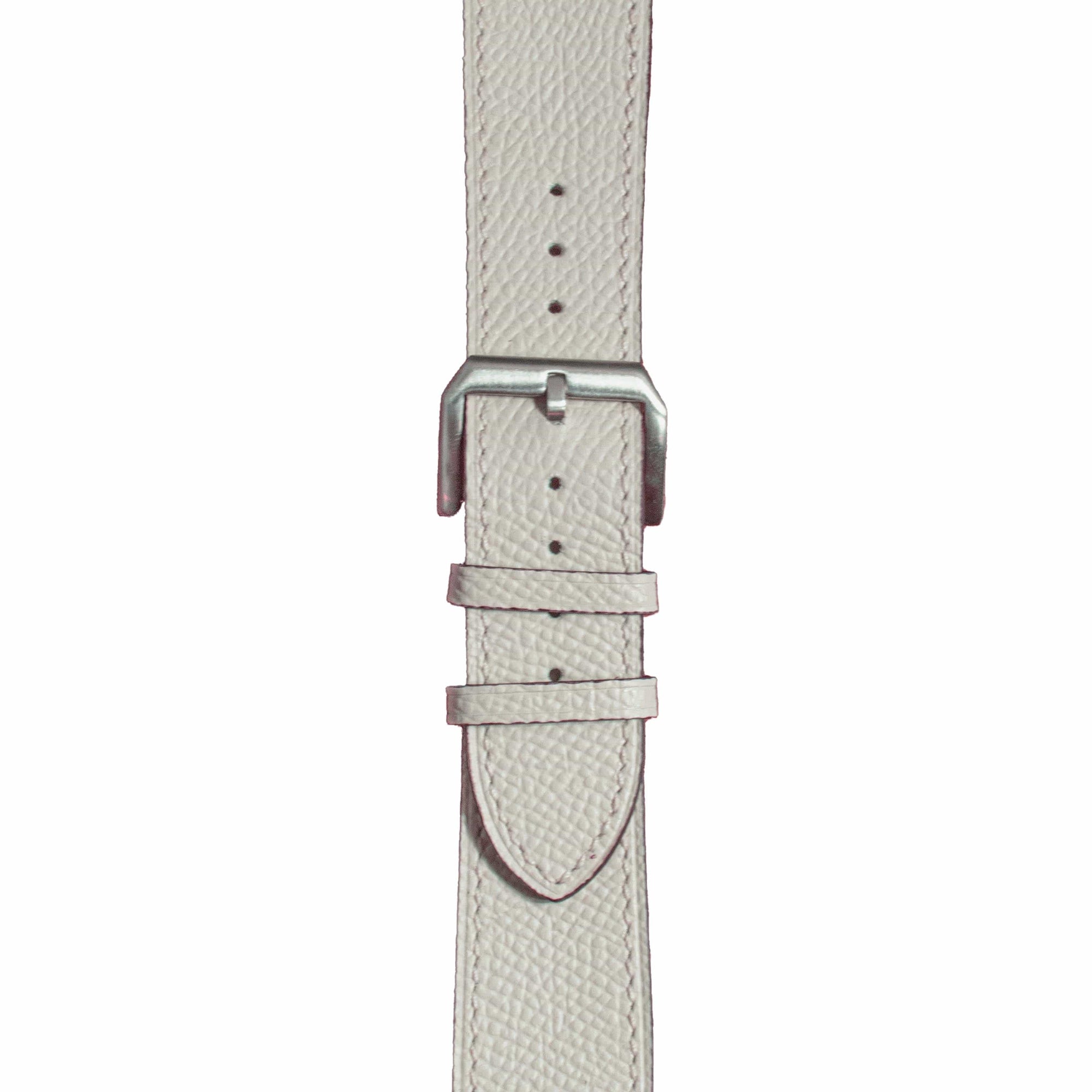 White / 38mm / 40mm / 41mm Epsom Classic Leather Apple Watch Band | Epsom Leather 